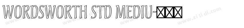 Wordsworth Std Mediu字体转换